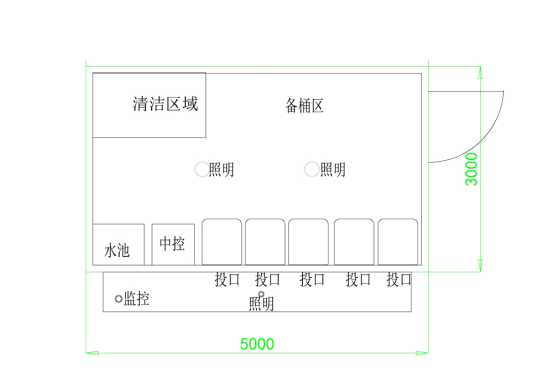 垃圾房尺寸圖，智能垃圾房，垃圾分類(lèi)收集點(diǎn)，回收站生產(chǎn)廠家，垃圾分類(lèi)定時(shí)定點(diǎn)收集點(diǎn)